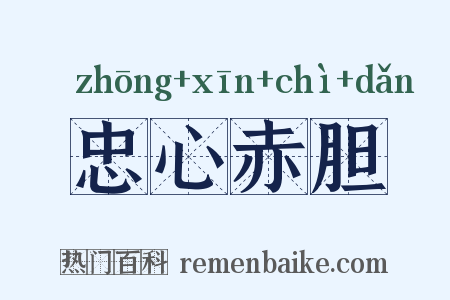 忠心赤胆是什么意思的图片